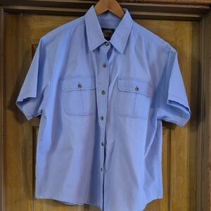Cabela's For Women Worlds Foremost Outfitter Colar Button Up Short Sleeve Size L